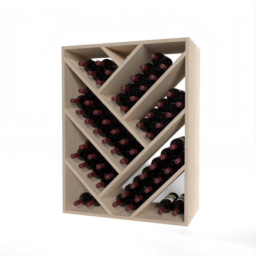 GrandCellar™ - 6 Column Full-Depth Herringbone Wine Bin - 36"