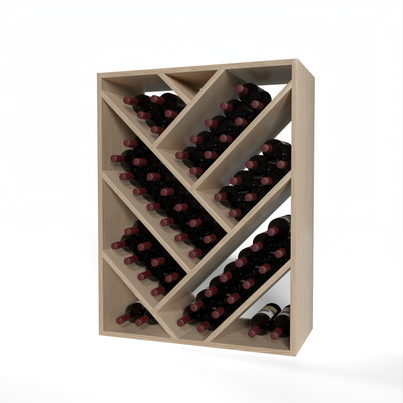 GrandCellar 6 Column Full Depth Herringbone Wine Bin 36 Wine Racks America