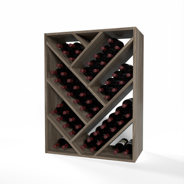GrandCellar™ - 6 Column Full-Depth Herringbone Wine Bin - 36