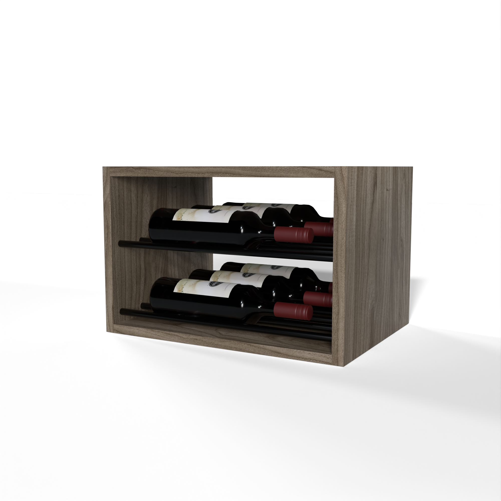 GrandCellar™ - 4 Column Horizontal Label-Forward Wine Display - 12