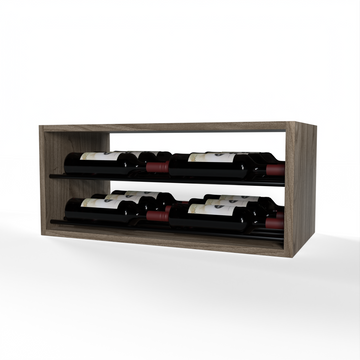 GrandCellar™ - 6 Column Horizontal Label-Forward Wine Display - 12