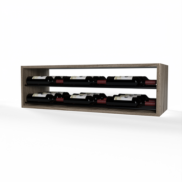 GrandCellar™ - 8 Column Horizontal Label-Forward Wine Display - 12