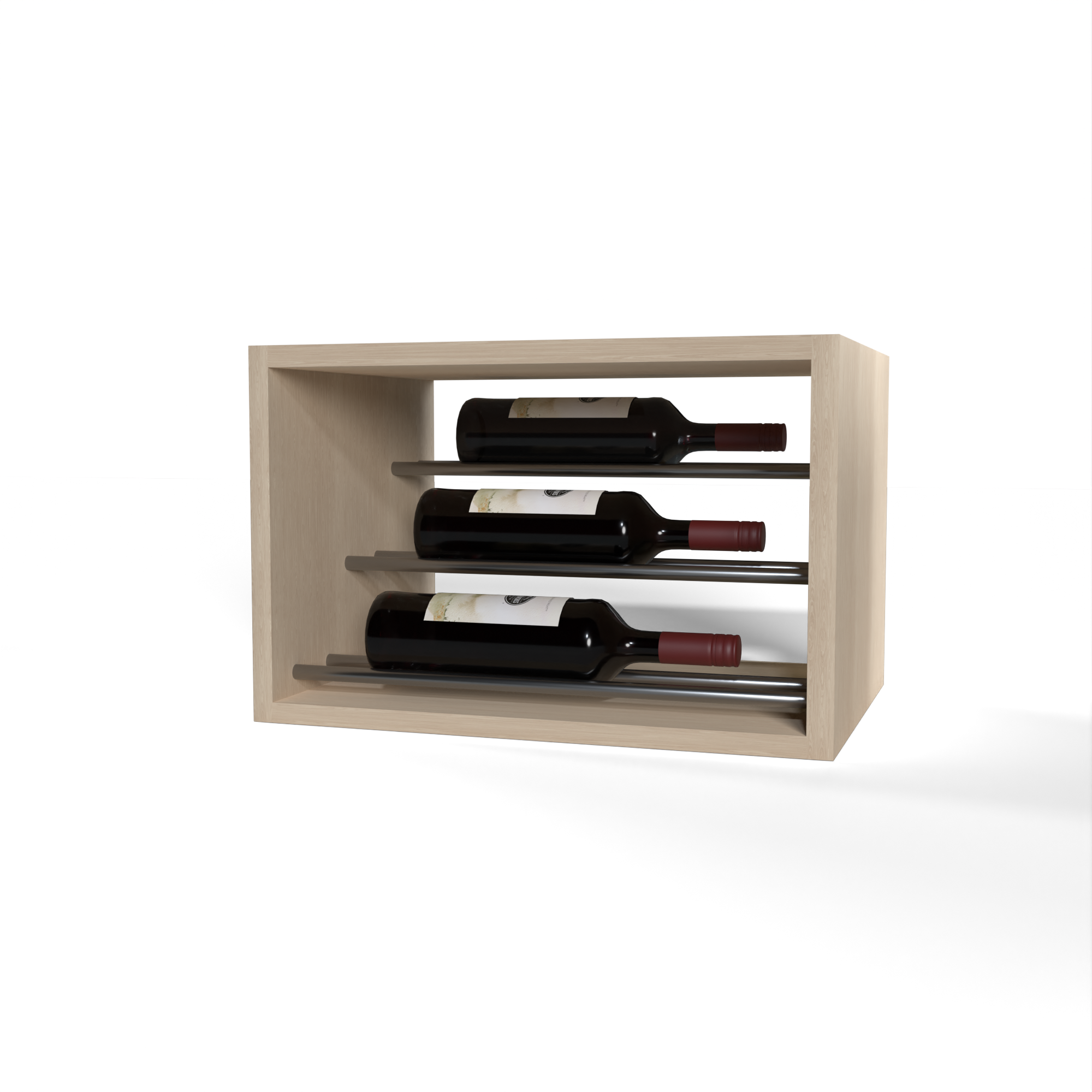GrandCellar™ - 4 Column Waterfall Label-Forward Wine Display - 12