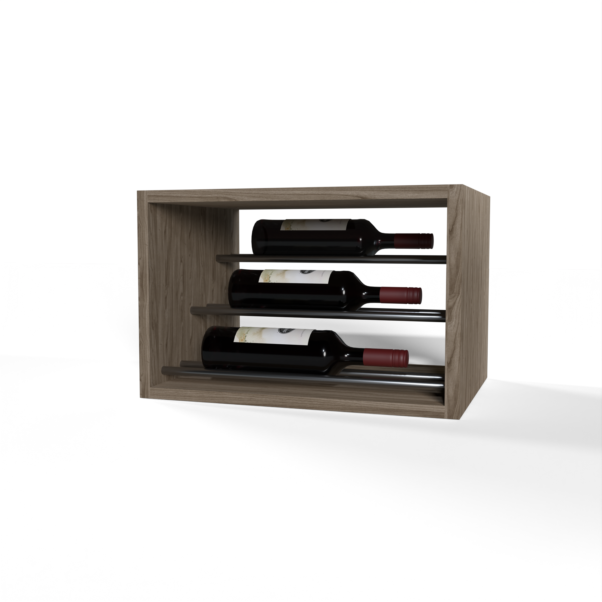 GrandCellar™ - 4 Column Waterfall Label-Forward Wine Display - 12