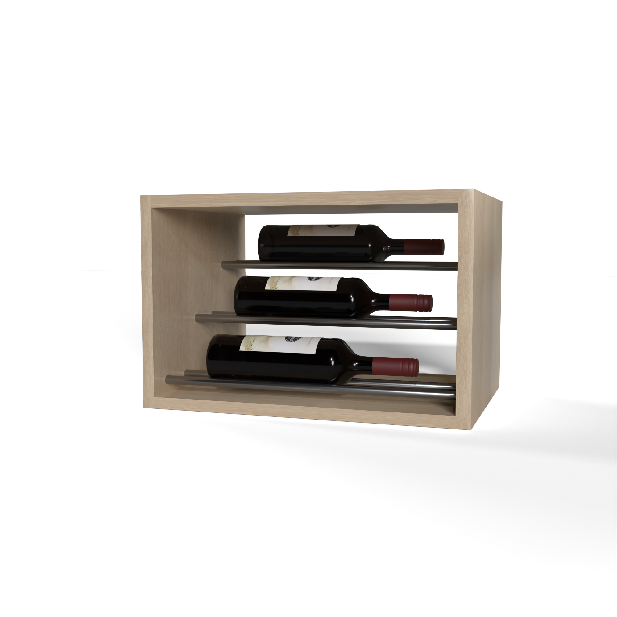 GrandCellar™ - 4 Column Waterfall Label-Forward Wine Display - 12