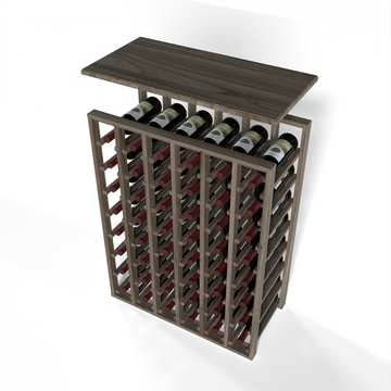 GrandCellar™ - 6 Column Full-Depth Solid Top in Walnut Unstained with WineSafe™ Satin Sealant