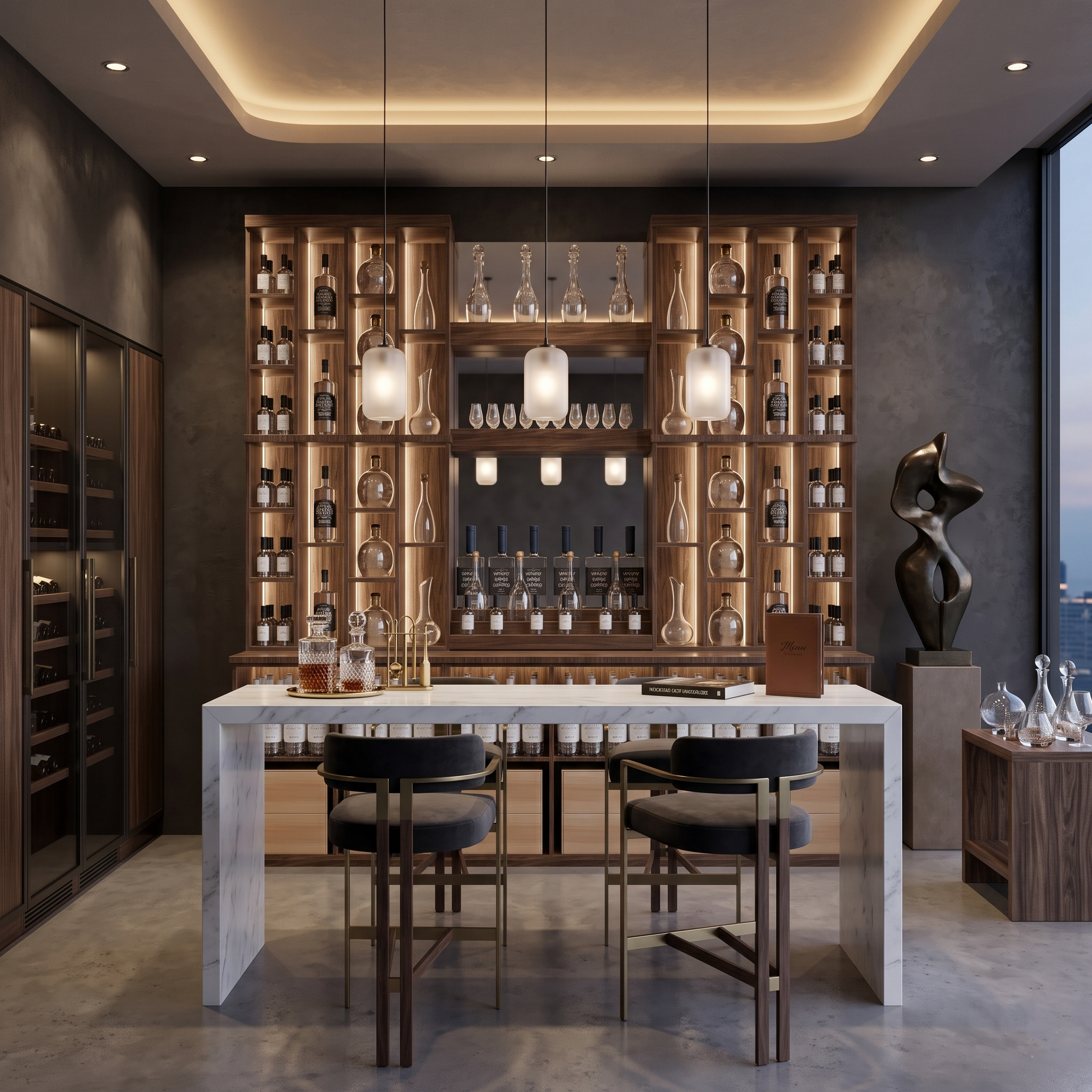 Bar & Beverage The Home Bar Display