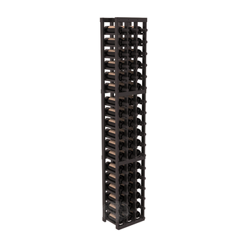 InstaCellar - 3 Column Standard Rack in Redwood Black stained with Clear Coat