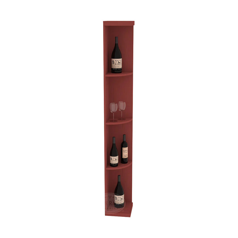 InstaCellar - Quarter Round Display in Ponderosa Pine Cherry stained without WineSafe™ Satin Sealant