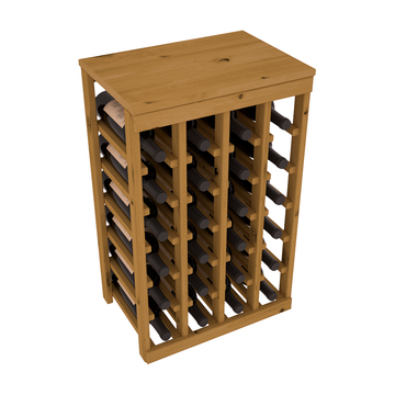 Living Series - 24 Bottle Tabletop Rack in Alder Oak stained without Clear Coat