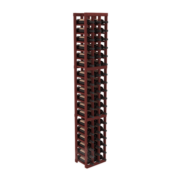 InstaCellar - 3 Column Standard Rack in Redwood Cherry stained without Clear Coat