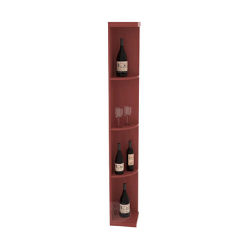 InstaCellar - Quarter Round Display in Ponderosa Pine Cherry stained with WineSafe™ Satin Sealant