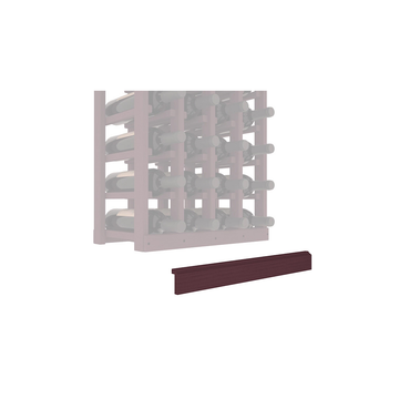 InstaCellar - Base Molding by the foot in Pine Burgundy stained without Clear Coat