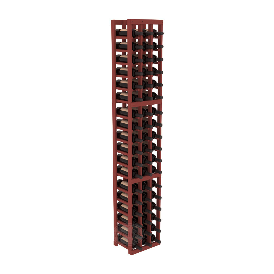 InstaCellar - 3 Column Standard Rack in Pine Cherry stained without Clear Coat