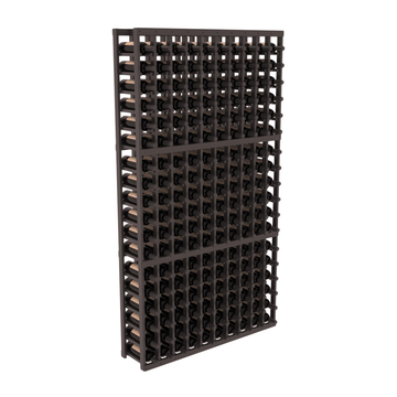 InstaCellar - 10 Column Standard Rack in Grand Mahogany Black stained with Clear Coat