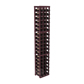 InstaCellar - 3 Column Standard Rack in Pine Burgundy stained without Clear Coat