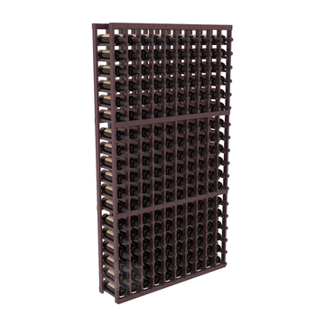 InstaCellar - 10 Column Standard Rack in Redwood Burgundy stained with Clear Coat