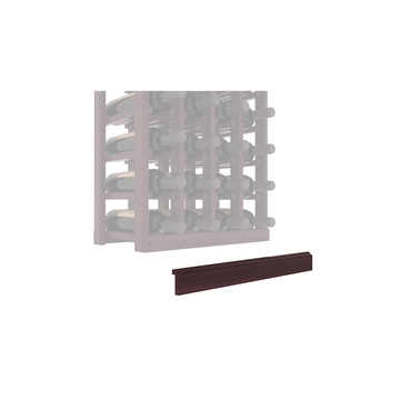 InstaCellar - Base Molding by the foot in Redwood Burgundy stained with Clear Coat