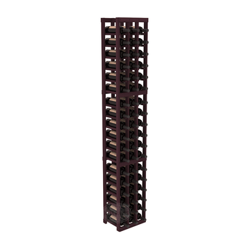 InstaCellar - 3 Column Standard Rack in Redwood Burgundy stained without Clear Coat