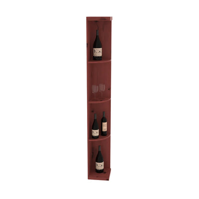 InstaCellar - Quarter Round Display in Knotty Alder Cherry stained with WineSafe™ Satin Sealant