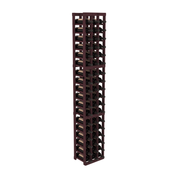 InstaCellar - 3 Column Standard Rack in Alder Burgundy stained without Clear Coat