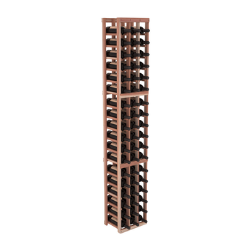 InstaCellar - 3 Column Standard Rack in Redwood Unstained without Clear Coat