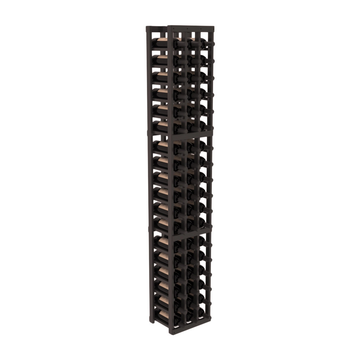InstaCellar - 3 Column Standard Rack in Grand Mahogany Black stained with Clear Coat