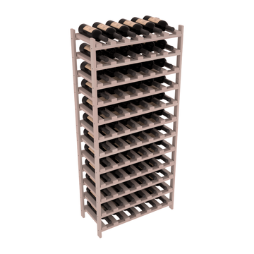 Living Series - 72 Bottle Stackable in Redwood Greywash stained without Clear Coat