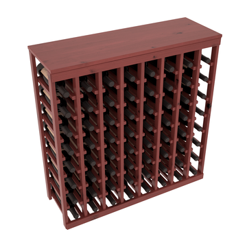 Living Series - 64 Bottle Tabletop Rack in Alder Cherry stained with Clear Coat