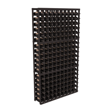 InstaCellar - 10 Column Standard Rack in Grand Mahogany Black stained without Clear Coat