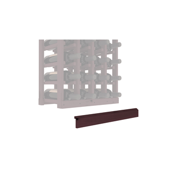 InstaCellar - Base Molding by the foot in Alder Burgundy stained without Clear Coat