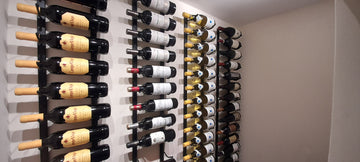 W Series Wine Rack 5 (wall mounted metal wine rack kit)