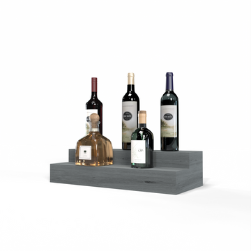 Liquor Riser, 2 Riser 4 Column in Knotty Alder Greywash stained without WineSafe™ Satin Sealant
