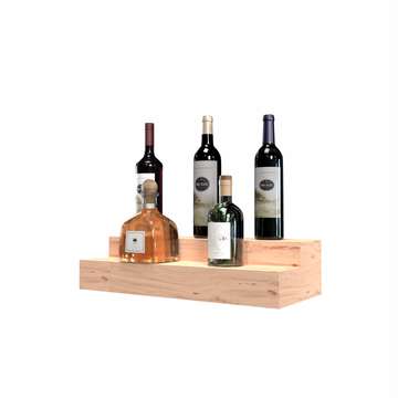 Liquor Riser, 2 Riser 4 Column in Knotty Alder Unstained without WineSafe™ Satin Sealant