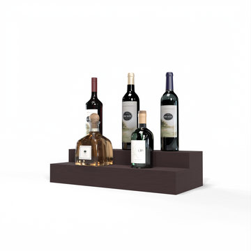 Liquor Riser, 2 Riser 4 Column in Ponderosa Pine Walnut stained without WineSafe™ Satin Sealant