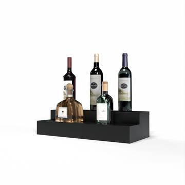 Liquor Riser, 2 Riser 4 Column in Premium Redwood Black stained with WineSafe™ Satin Sealant