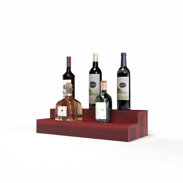Liquor Riser, 2 Riser 4 Column in Premium Redwood Cherry stained with WineSafe™ Satin Sealant