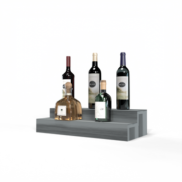 Liquor Riser, 2 Riser 4 Column in Premium Redwood Greywash stained without WineSafe™ Satin Sealant