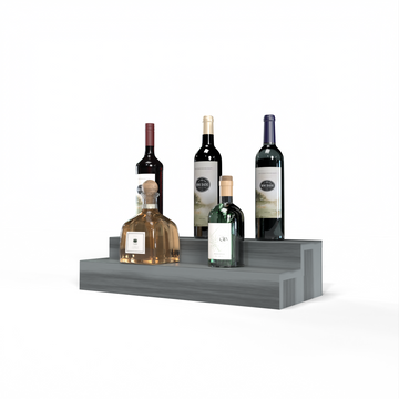 Liquor Riser, 2 Riser 4 Column in Premium Redwood Greywash stained with WineSafe™ Satin Sealant