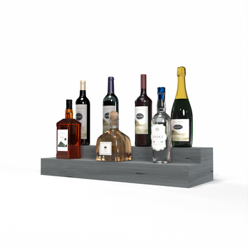 Liquor Riser, 2 Riser 6 Column in Knotty Alder Greywash stained without WineSafe™ Satin Sealant