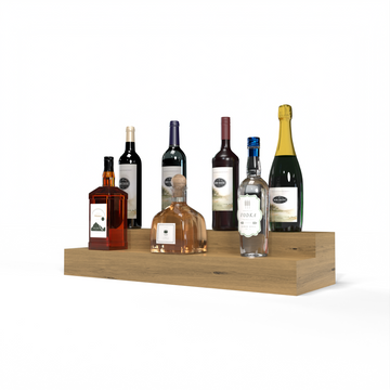 Liquor Riser, 2 Riser 6 Column in Knotty Alder Oak stained with WineSafe™ Satin Sealant