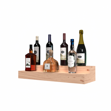 Liquor Riser, 2 Riser 6 Column in Knotty Alder Unstained with WineSafe™ Satin Sealant