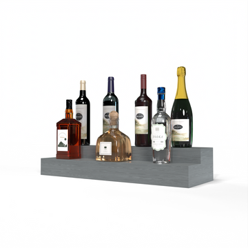Liquor Riser, 2 Riser 6 Column in Ponderosa Pine Greywash stained with WineSafe™ Satin Sealant
