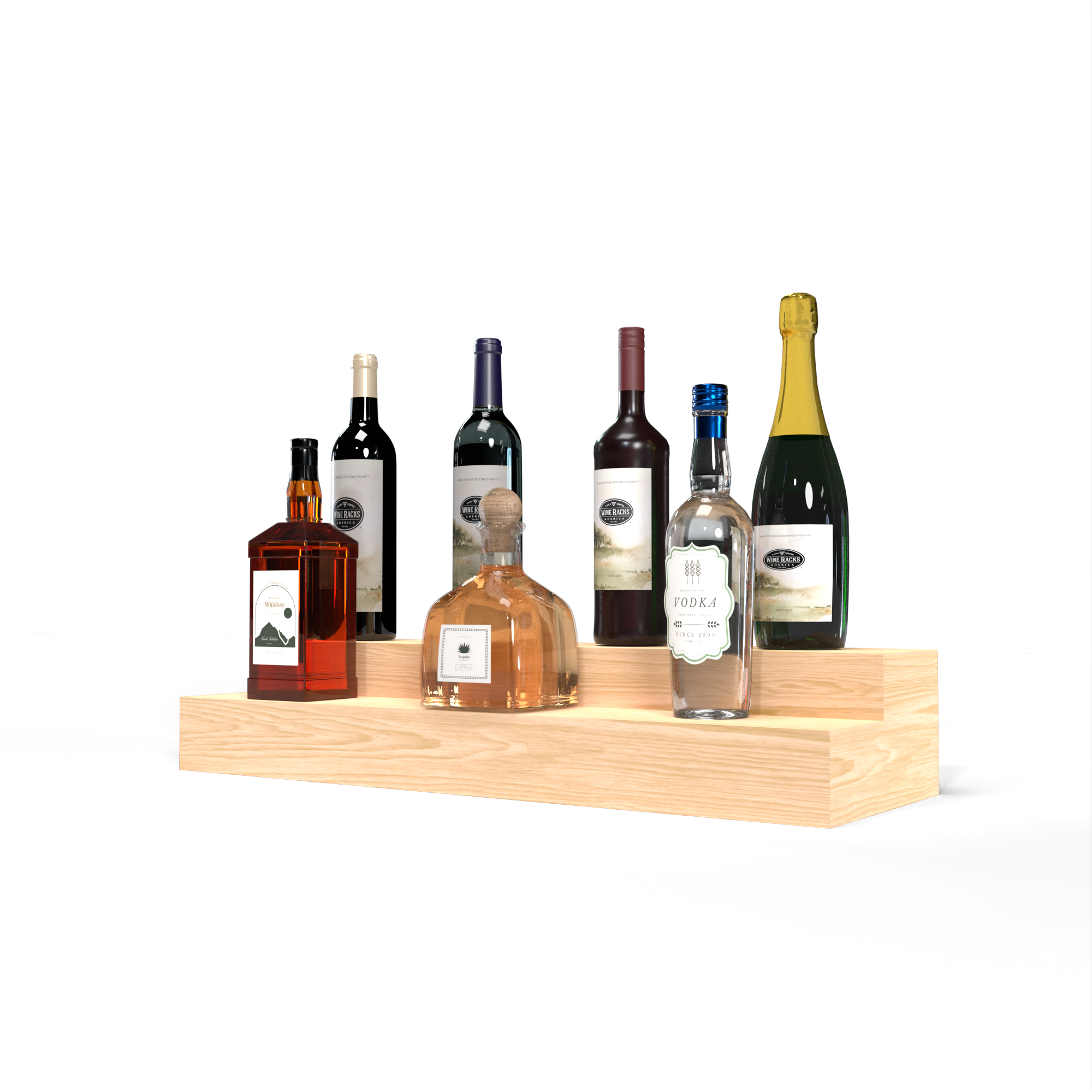 Liquor Riser, 2 Riser 6 Column – Wine Racks America