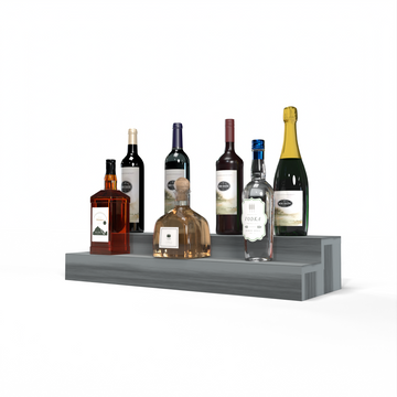 Liquor Riser, 2 Riser 6 Column in Premium Redwood Greywash stained without WineSafe™ Satin Sealant