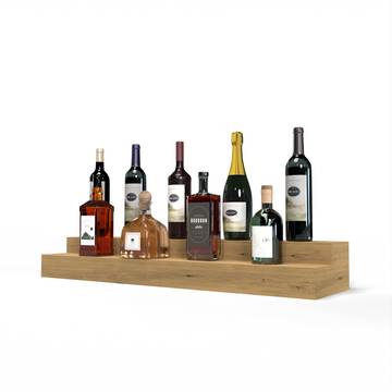 Liquor Riser, 2 Riser 8 Column in Knotty Alder Oak stained without WineSafe™ Satin Sealant