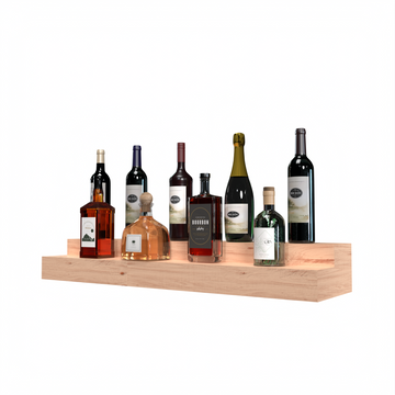 Liquor Riser, 2 Riser 8 Column in Knotty Alder Unstained with WineSafe™ Satin Sealant
