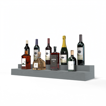 Liquor Riser, 2 Riser 8 Column in Ponderosa Pine Greywash stained without WineSafe™ Satin Sealant