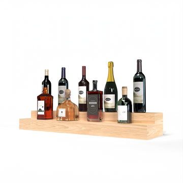 Liquor Riser, 2 Riser 8 Column in Ponderosa Pine Unstained with WineSafe™ Satin Sealant