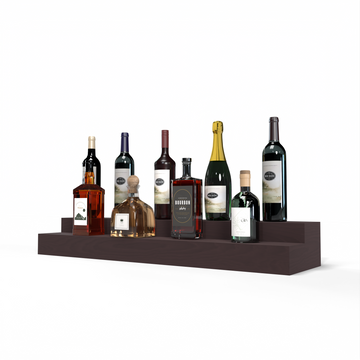 Liquor Riser, 2 Riser 8 Column in Ponderosa Pine Walnut stained without WineSafe™ Satin Sealant